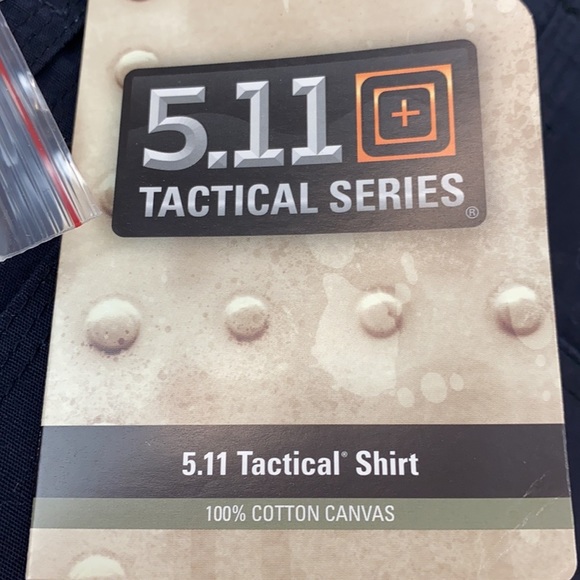 5.11 Tactical Fire Navy Long Sleeve Button Down Style 72157 - Picture 4 of 8